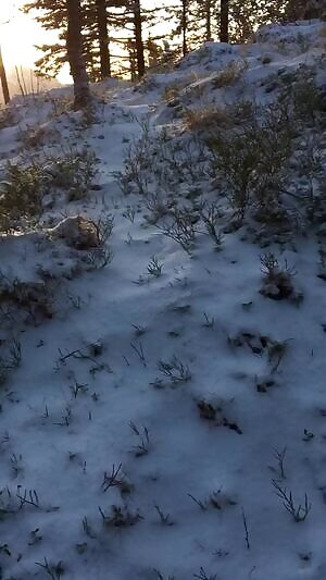 lashing my husband on a mountain