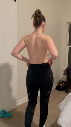 Yoga pants hug me right but nothing beats my ass bare