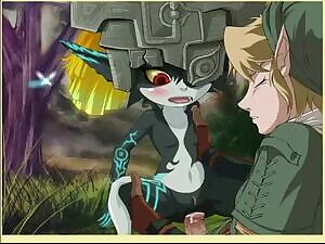 Link and Midna in the Fields