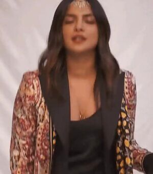 Messing with Priyanka Chopra by turning on her vibrating panties until orgasm as she films an ad
