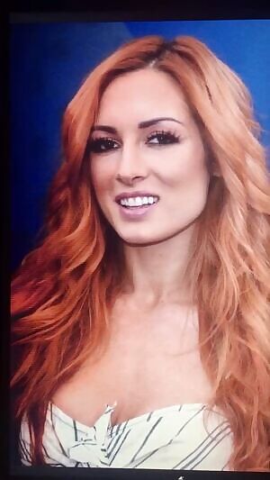 Becky Lynch aka THE MAN takes a MASSIVE LOAD of cum to her gorgeous face!!!!