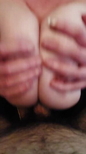 clip from our last titjob 36ee tits milking him