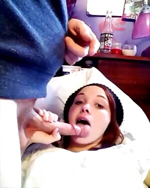 before taking her nap, sis always love to suck my dick