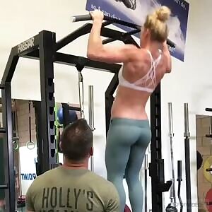 Wish I could cum all over her ass