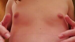 Old video of me playing with my small boobs