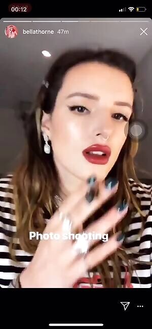 Bella Thorne, braless, see though jiggle!!