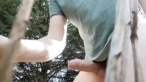 I think I finally got the upload right! Here's me cumming on nature