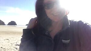 Fun in the sun with my big titties 😎