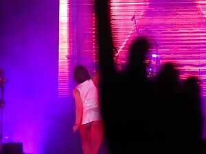 Dua Lipa Mini Skirt Tease in Toronto