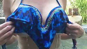 Wife titty droppin at The Springs.