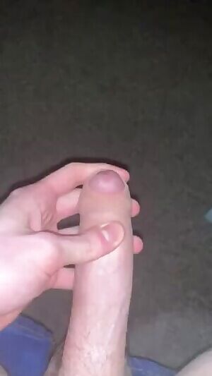 just playing with my average 19 year old cock