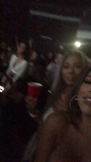 Bimbo out enjoying herself