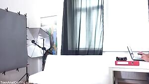 Teen Joleyn Burst Starts Cutely And Pure Her A Rough Anal Casting And Finishes Uneasy