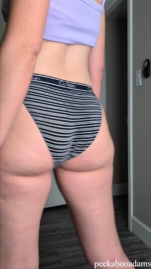 Calvin Klein Girls Ass Shaking Panties