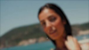 Sunbathing Beach Italian Model