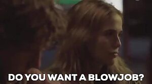 Zoey Deutch offers to blow you right there on a public street. How do you respond?