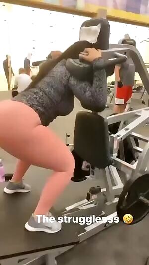 Indian chick building her booty...