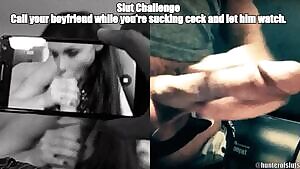 Slut Challenge: FaceTime blowjob