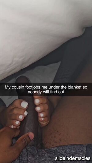 Ebony Footjobs BareFootMilf Cock Worship Cum On Feet
