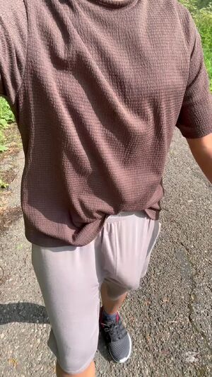 Freeballing Big Dick Public Voyeur