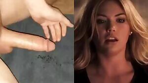 Kate Upton admiring a job well done