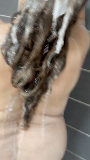 Hair Washing BBW Real Couple Shower