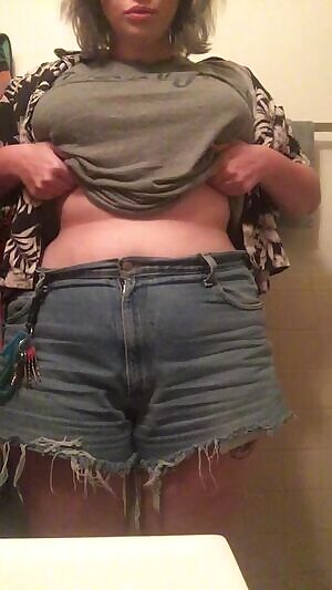 Being a slut at work, per usual.