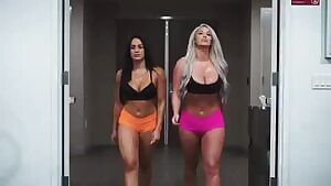 Laci Kay Somers works out