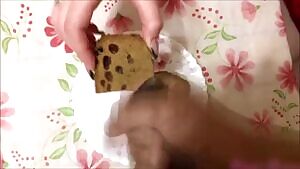 Of course she eats it.