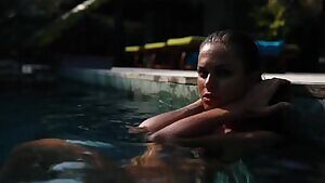 Viki Odintcova black bikini