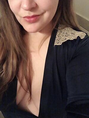 Morning hair and a slightly too small robe