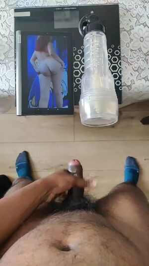 Male Sex Toys Fleshlight Gooning Masturbating