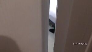 Safe social distancing. Caught masturbating during quarantine.