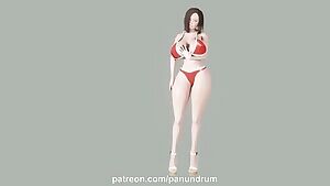 Busty Tina Happy Idle Animation