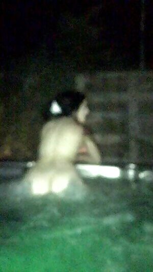 Karly Baker naked in hot tub