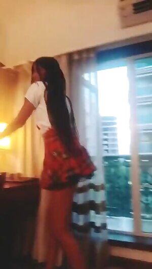 sexy in a mini skirt. damn!