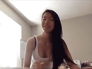 Asian College Teen Giving Blowjob