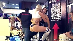 Squirting Lesbians Public Suck and Fuck