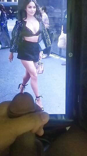 Worshipping Vanessa Hudgens by contributing my semen for the Goddess.