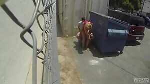 Alexa Grace in public