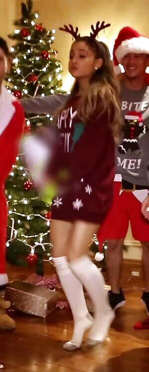 Ariana Grande teasing her pussy by showing us how flexible she is