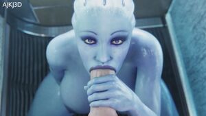 Liara - Shower BJ (Ajkj3D) [Mass Effect]