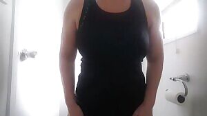 Snuck into my girlfriend's bathroom to do this boob reveal xx 54yo  🇦🇺💋