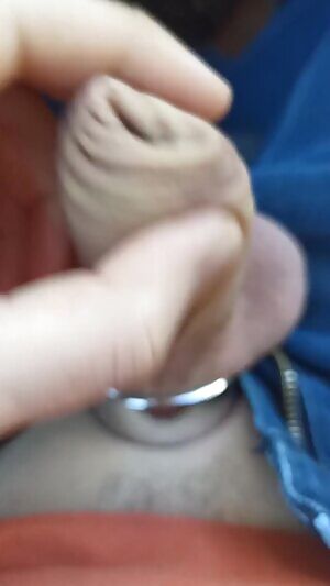 Wet dick in the car...