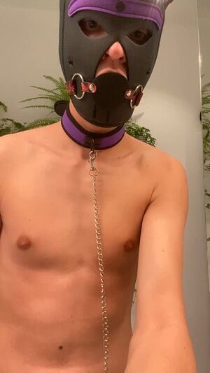 Pup Community Amateur BDSM Collar Drool