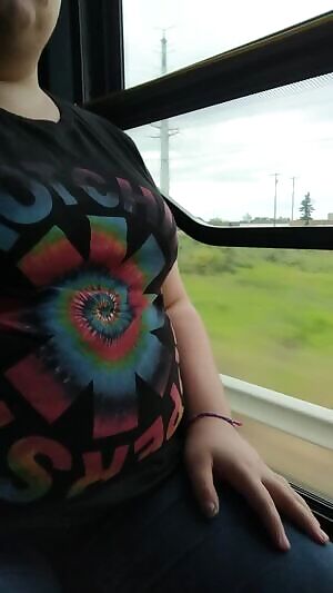 Letting the girls out on the bus