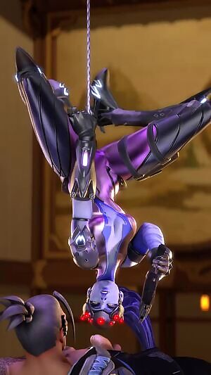 Widowmaker's blowjob from above for Hanzo