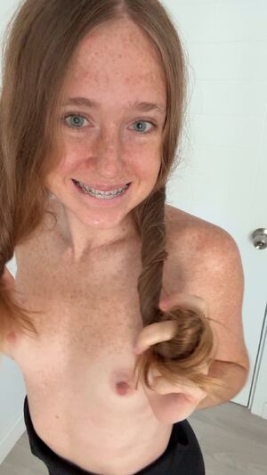 Braceface Freckles Petite Redhead Teen