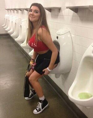 Urinal Girls Panty Peel Pee Toilet