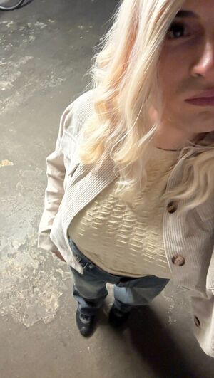 Real Outdoor Enjoyers Babe Blonde Crossdressing